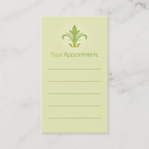 Salon appointment, beauty, spa business cards