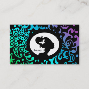Salon Appointment Card Butterfly Woman GBP