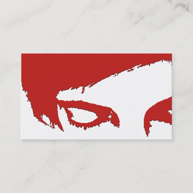 salon appointment card : emo style (Front)