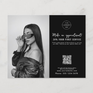 Salon Appointment Hair Makeup Nails Business Logo Flyer