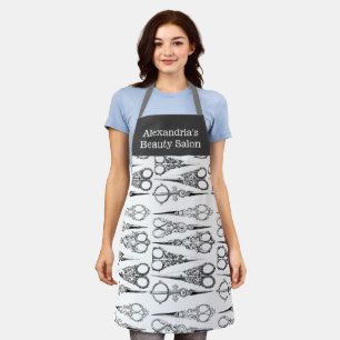 Salon Apron Scissors Custom Salon Name