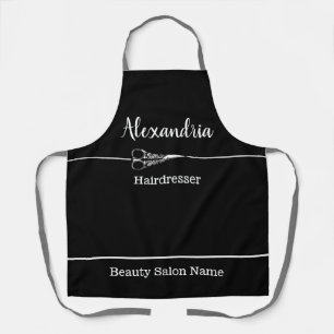 Salon Apron Scissors Custom Salon Name Uniform