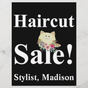 Salon Barber Haircut Sale Posters Promotional Flye Flyer