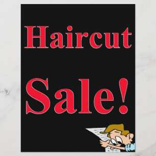 Salon Barber Haircut Sale Posters Promotional Flye Flyer