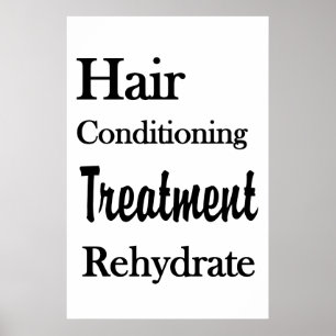 Salon Barbershop Posters Conditioning Rehydrate