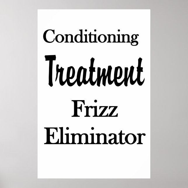 Salon Barbershop Posters Hair Conditioning Frizz (Front)