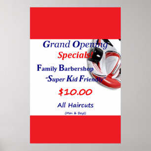 Salon Barbershop Posters Haircut Sale