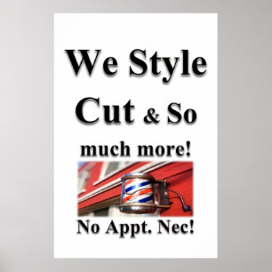 Salon Barbershop Posters Men Haircut
