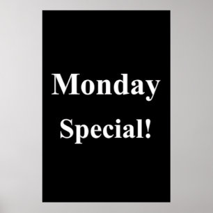 Salon Barbershop Posters Monday Special