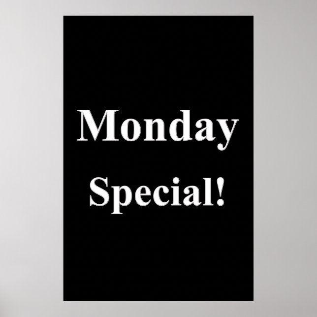 Salon Barbershop Posters Monday Special (Front)