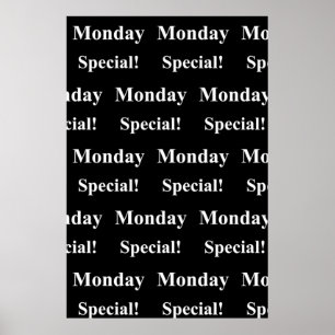 Salon Barbershop Posters Monday Special