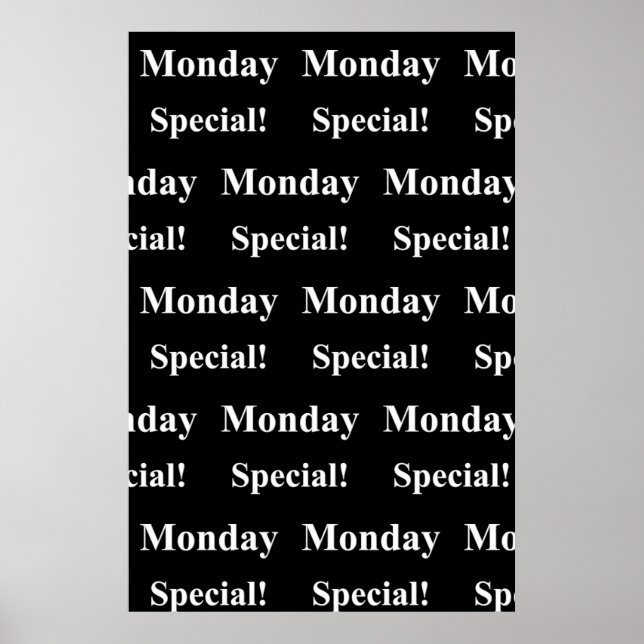 Salon Barbershop Posters Monday Special (Front)