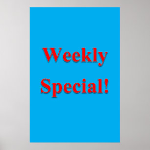 Salon Barbershop Posters Weekly Special