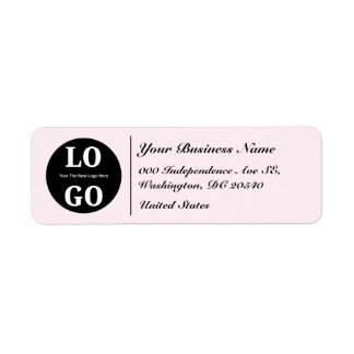 Salon Beauty Care Soft Pastel Color Custom Logo Return Address Label