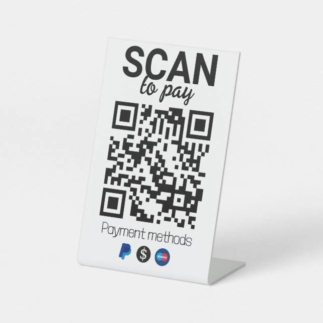 Salon & Beauty QR Code Sign | Social Media, Review (Front)