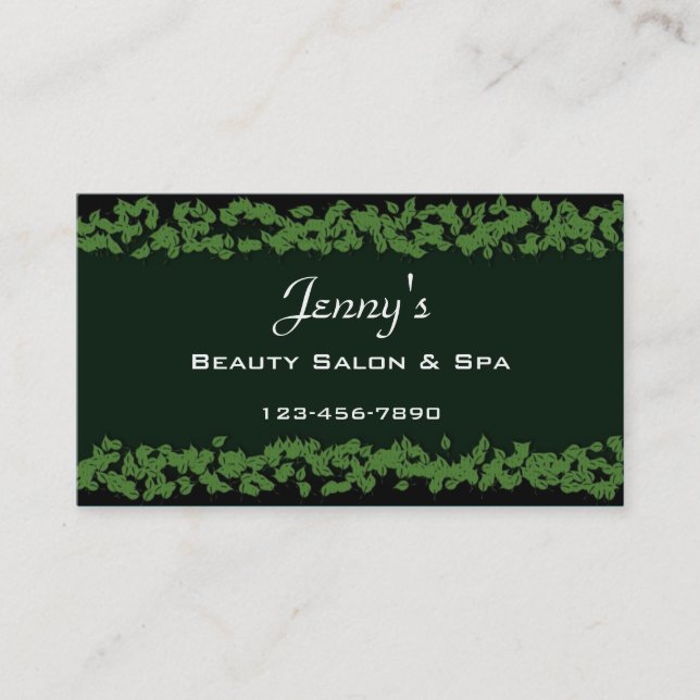 Salon Business Card (Front)