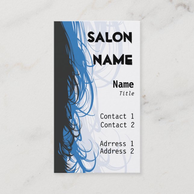 Salon Business Card (Front)