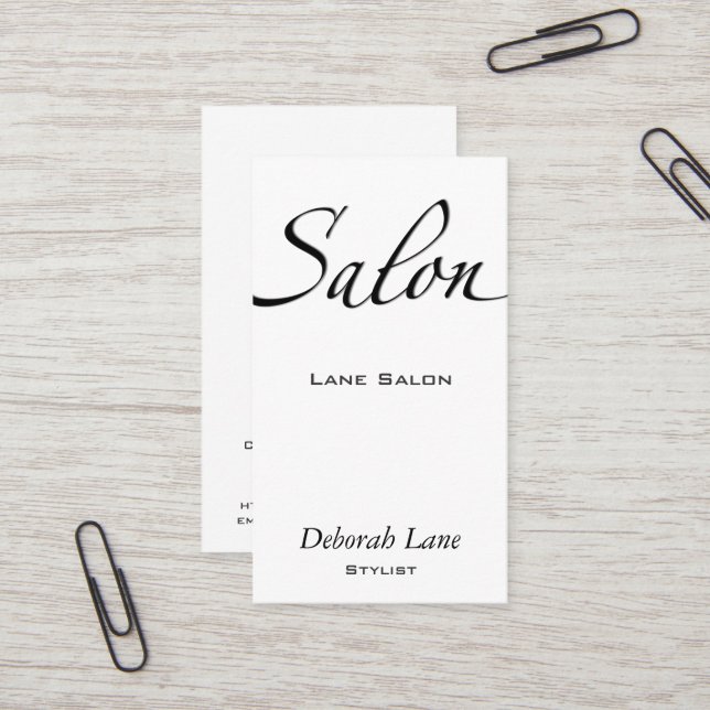Salon Business Card (Front/Back In Situ)
