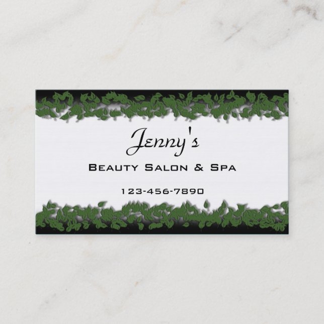 Salon Business Card (Front)