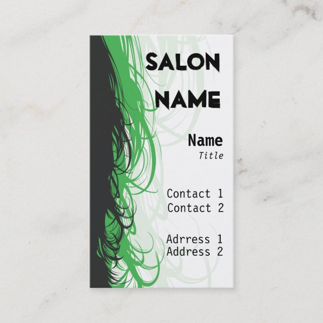 Salon Business Card - Customised (Front)