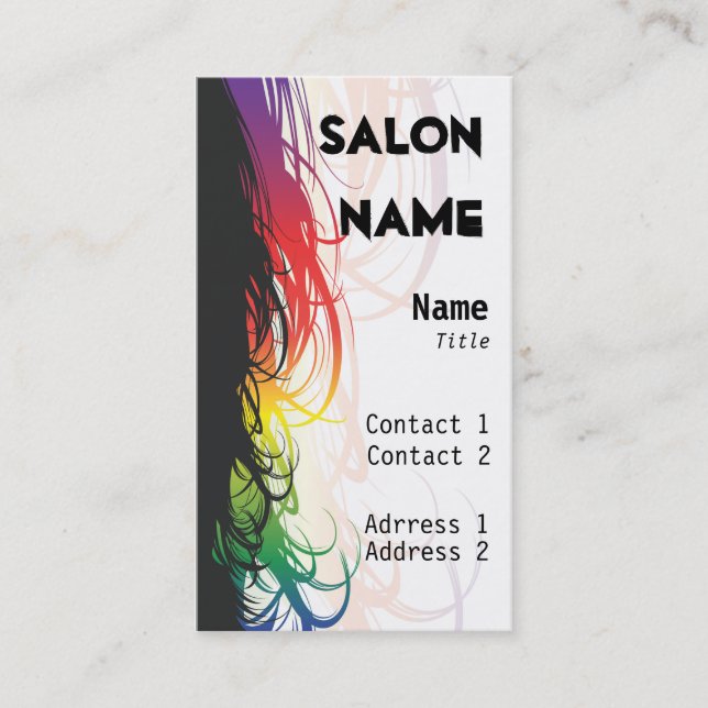 Salon Business Card - Customised (Front)