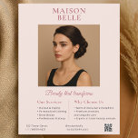 Salon Business Elegant Flyer<br><div class="desc">Capture attention with this exquisitely designed flyer, where timeless elegance meets modern sophistication. The refined blush palette paired with warm sepia tones evokes a luxurious, serene ambiance—perfect for upscale beauty salons. The typography blends classic serif fonts with graceful calligraphy, reflecting the delicate artistry of your services. Designed to be fully...</div>