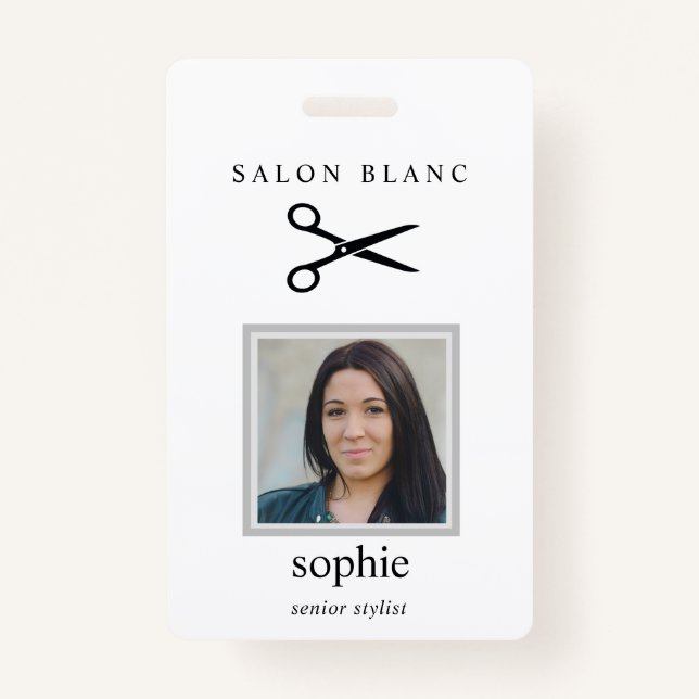 Salon Business Promotional ID Badge (Front)