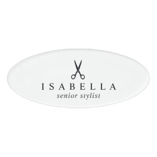 Salon Business Promotional Name Tag