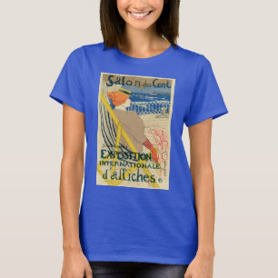 Salon des Cents by Toulouse Lautrec, Art Nouveau T-Shirt