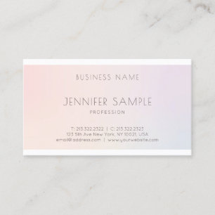 Salon Elegant Modern Professional Plain Trendy Business Card