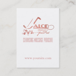 SALON For Feet - Business/Schedule Card