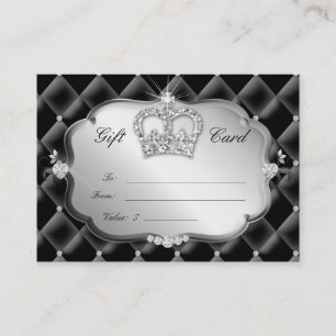 Salon Gift Card Tufted Diamond Crown