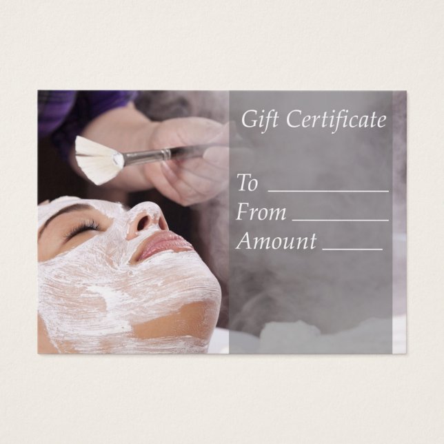 Salon Gift Certificate Voucher Coupon (Front)