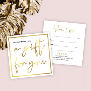 Salon Glam Gold Logo Modern Gift Certificate