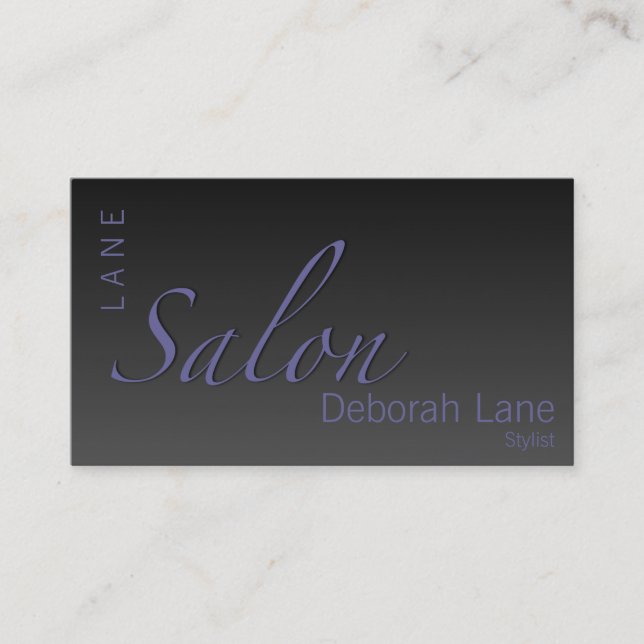 Salon Gradient Business Card (Front)