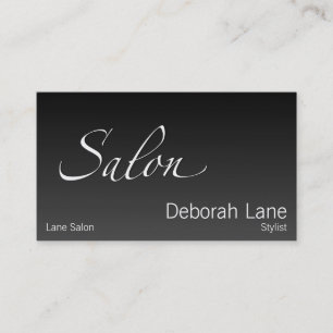 Salon Gradient Dark Business Card
