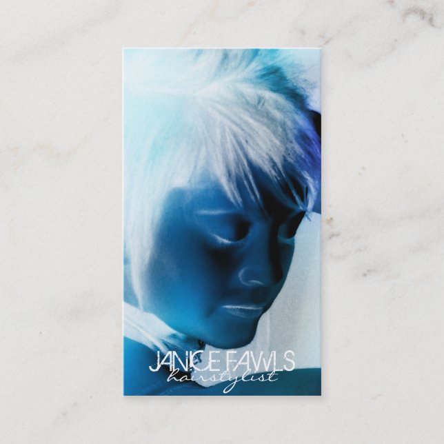 Salon Hairstylist Business Card Templates (Front)