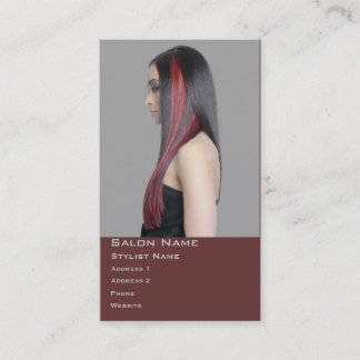 Salon Hairstylist Funky Colour Card