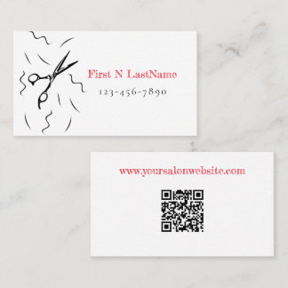 Salon, Hairstylist, Hairdresser Business Card