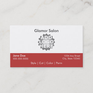 Salon Loyalty Business Card Punch Card