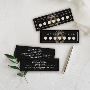 Salon Makeup Hair Nails Mystic Tarot Celestial Loyalty Card