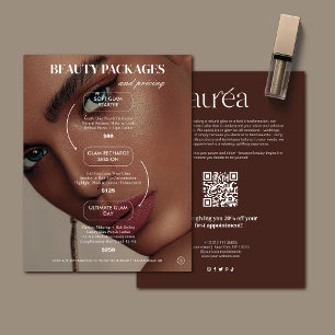 Salon Makeup Promotion Pricing Flyer