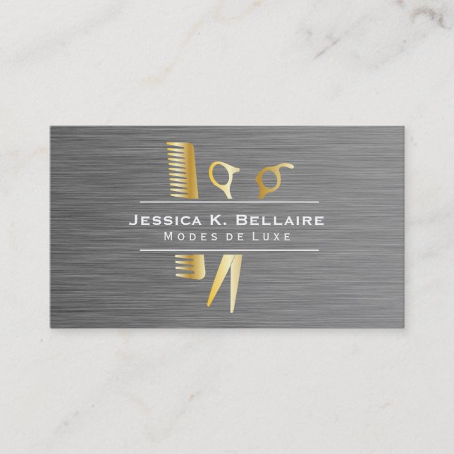 Salon Modern Luxe Appointment Card (Front)