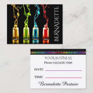 Salon - Nail Technician - Appointment Card