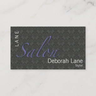 Salon on Damask Business Card