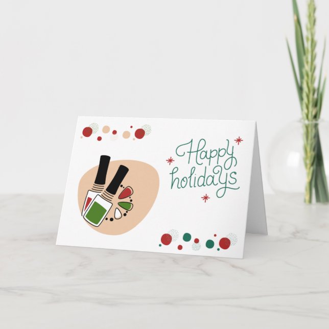 Salon or spa Christmas/Holiday  Holiday Card (Front)