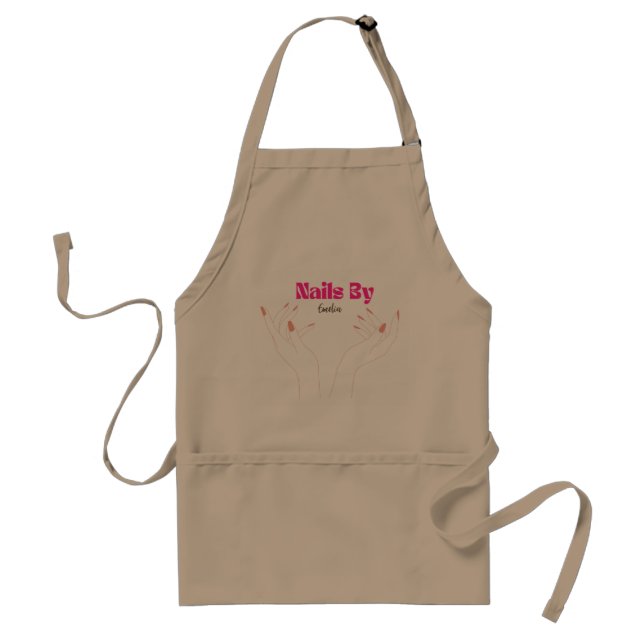 Salon personalised nail artist  standard apron (Front)