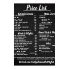 Salon Price LIst