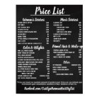 Salon Price LIst