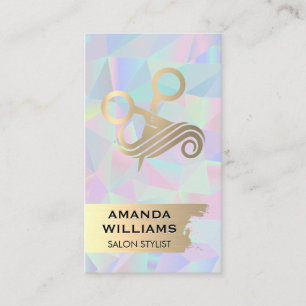 Salon Scissors and Hair Beauty Business Card